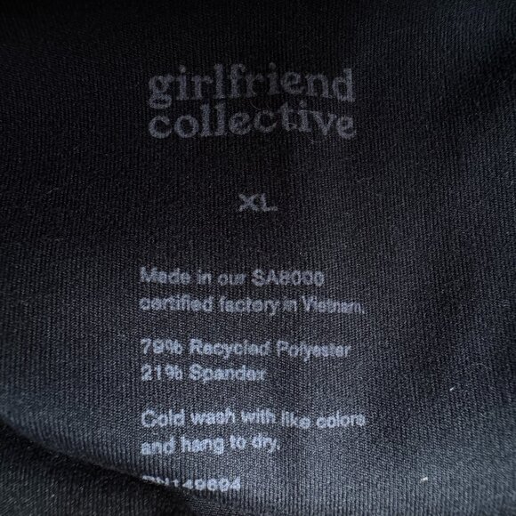 NWT Girlfriend Collective Black Stretch Cami Unitard in Women's X-Large - Picture 4 of 13